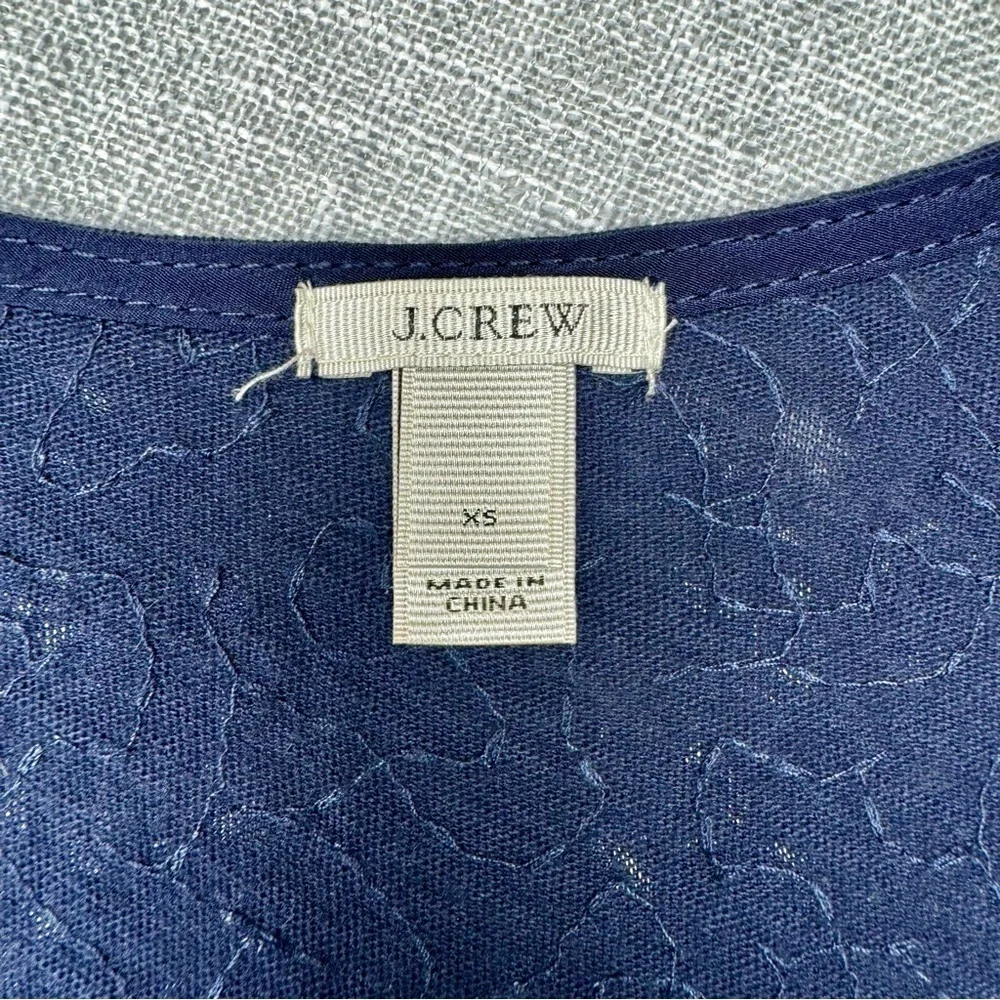 J. Crew Sequin Colorblock Tank Top Blue Green Sleeveless Style XS